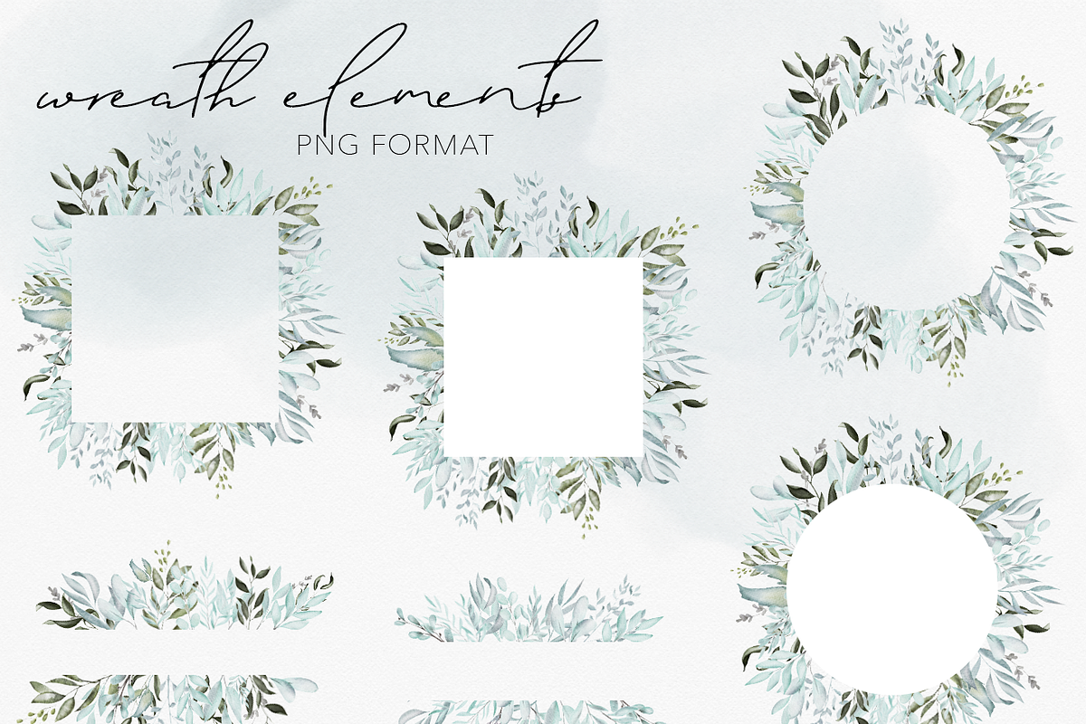 Birds & Botany: Watercolor Frames, a Texture Illustration by Wooly Pronto (Photo 2 of 6)