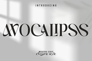 Avocalipss - Modern Serif Font