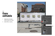 Wrinkled Posterwall Mockup, an Advertising Mockup by HAZARD MOCKUPS (Thumbnail 3 of 6)