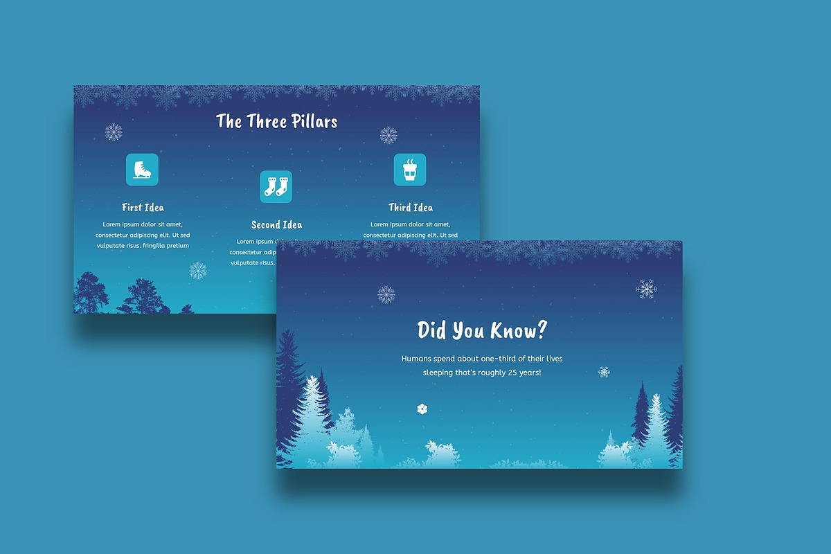 Winter Design Presentation Template preview 4