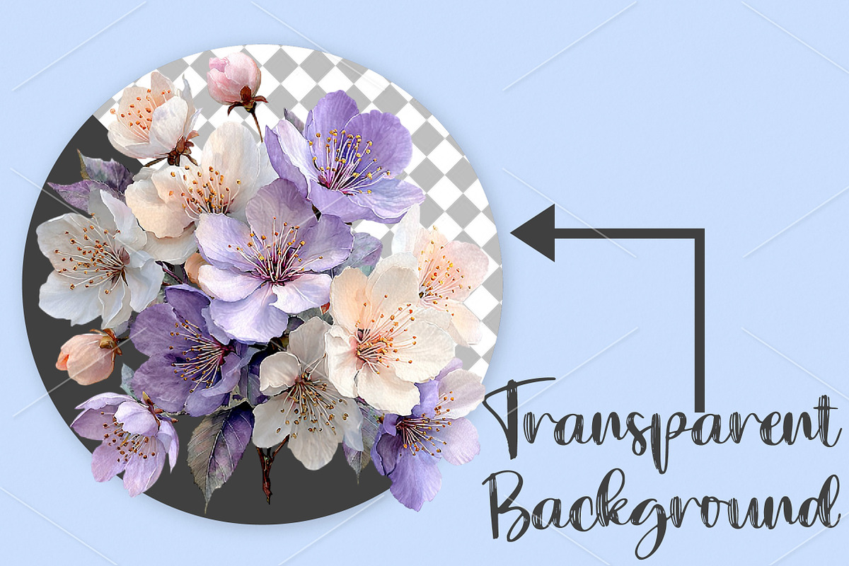 Whimsical Spring Flowers Clipart PNG, an Illustration by Canvas Craft (Photo 2 of 7)