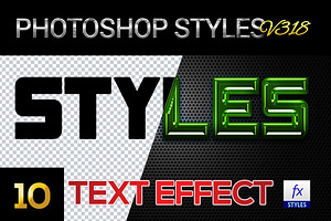 10 Creative Photoshop Styles V318