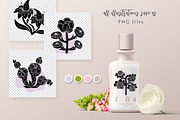 Wild flowers - botanical linocut, an Object Graphic by DariSmartArt (Thumbnail 12 of 13)