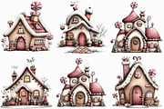 Whimsical Christmas House Clipart, an Illustration by Libby Wishes (Thumbnail 7 of 7)