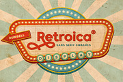 RETROICA, a Sans Serif Font by Runsell Studio (Thumbnail 1 of 10)