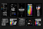Brutalism Instagram Posts and Storie, a Social Media Template by Pixflow (Thumbnail 6 of 6)