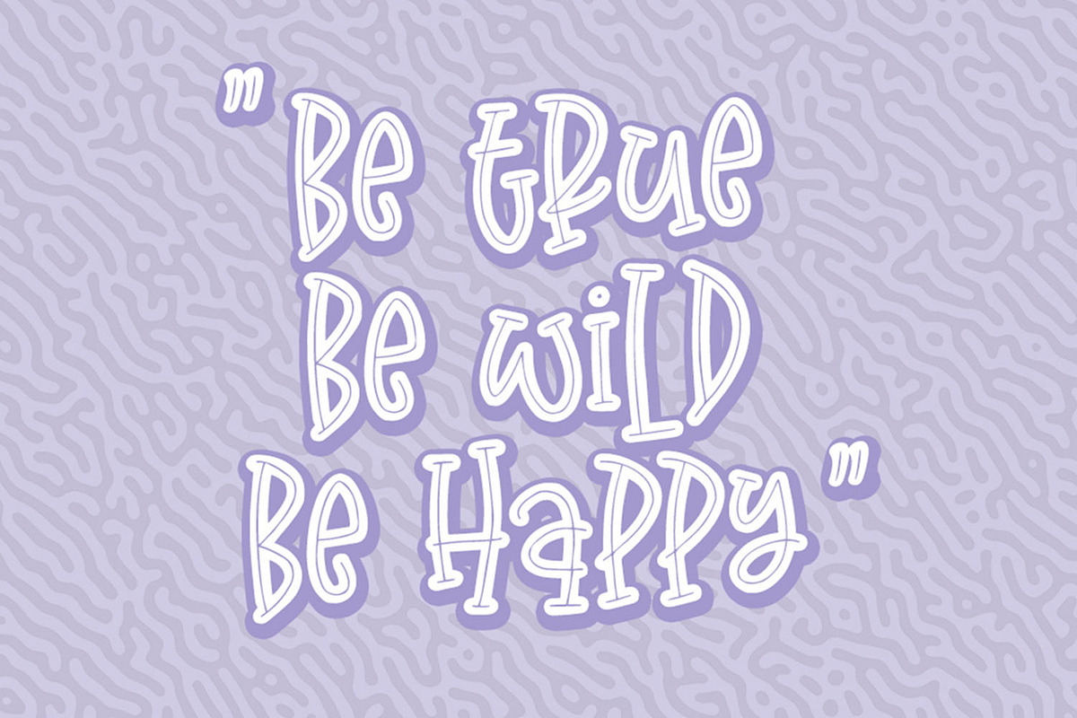 Purple Rain ~ Jolly Display Font, a Font by Orenari (Photo 3 of 8)