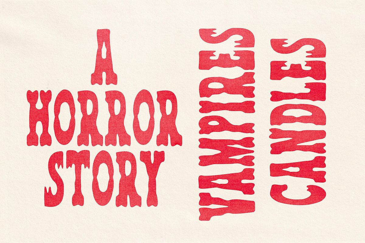 Devils Town | Vintage Horror Font, a Handwritten Font by Madeline ODonoghue Design (Photo 6 of 11)