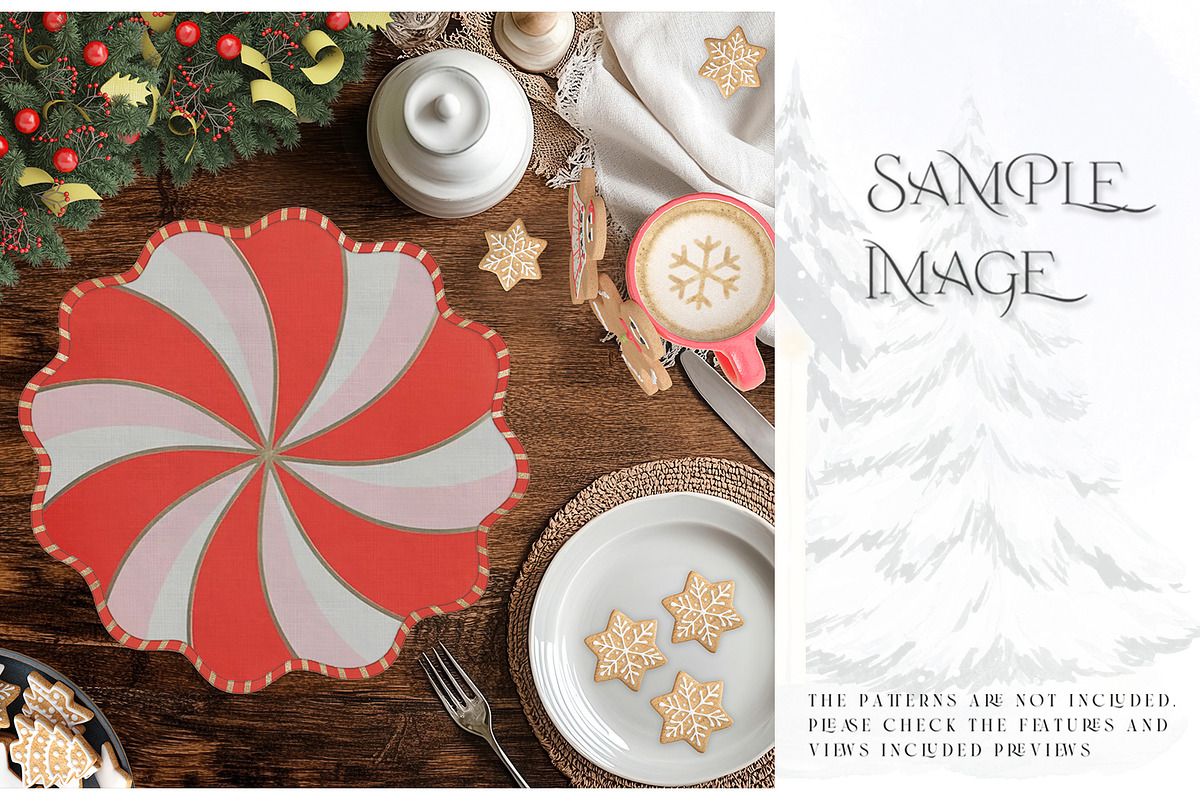 Christmas Placemats Various Types, a Product Mockup by mock-ups (Photo 25 of 25)