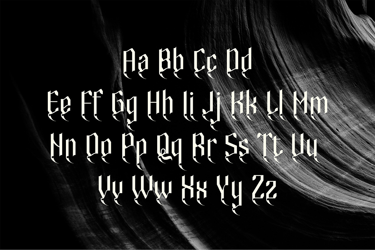 Sabbatic Display - Modern Doom v02, a Blackletter Font by riff.type (Photo 4 of 10)