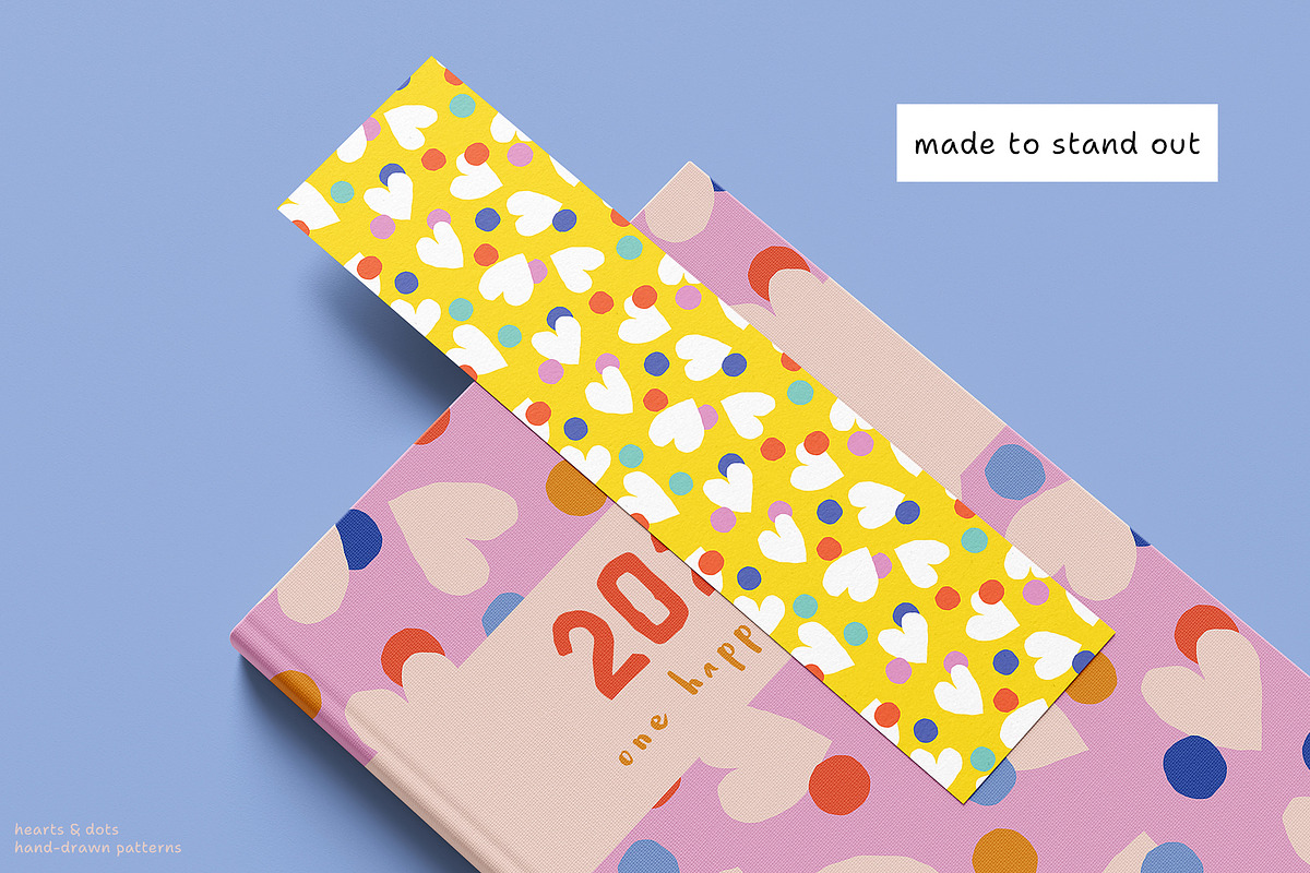 Hearts & Dots seamless patterns, a Pattern Graphic by iliveinoctober (Photo 9 of 12)
