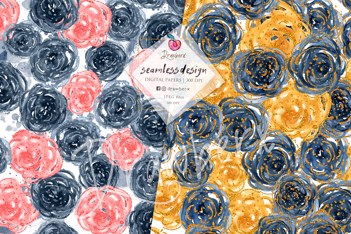 Boho Floral Seamless patterns 019, a Pattern Graphic by Drawberx (Photo 6 of 9)