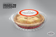 Clear Hinged Pie Container Mockup, a Cups & Container Mockup by INCDesign (Thumbnail 6 of 8)