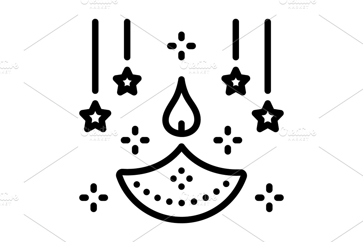 Festival holiday black icon, an Outline Icon by Creative priyanka
