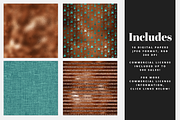 Rusted Copper Digital Paper, a Pattern Graphic by Brandi Lea Designs (Thumbnail 2 of 5)