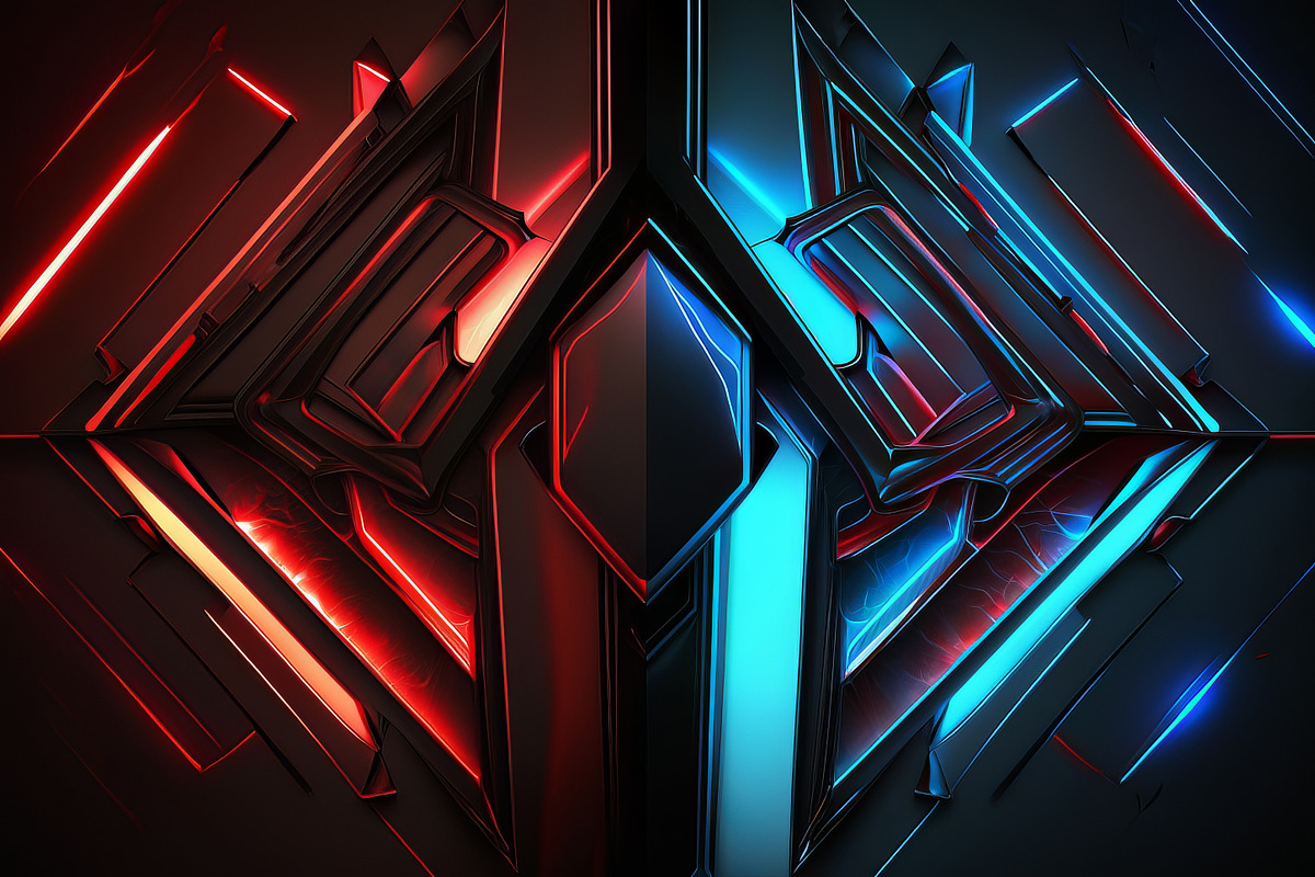 Red and Blue Futuristic Backgrounds, a Background Graphic by Bilgep_design (Photo 6 of 17)