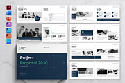 Project Proposal Template Landscape, a Brochure Template by DesignCrest (Thumbnail 1 of 14)