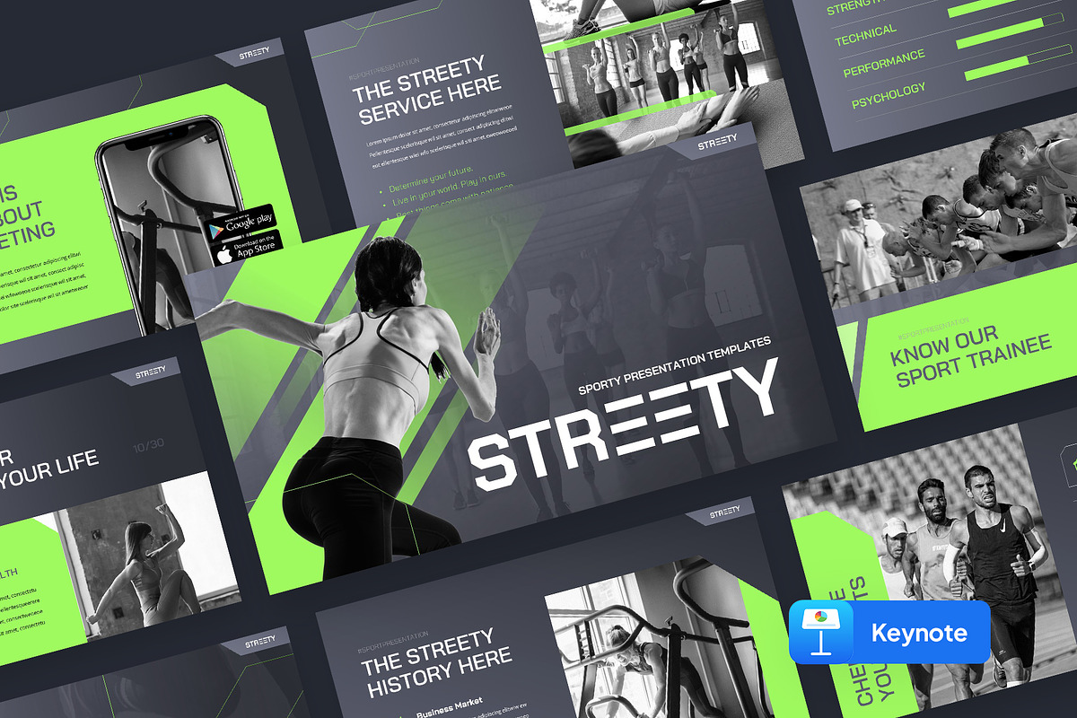 STREETY - Sport Keynote, a Presentation Template by rgbryand (Photo 1 of 9)