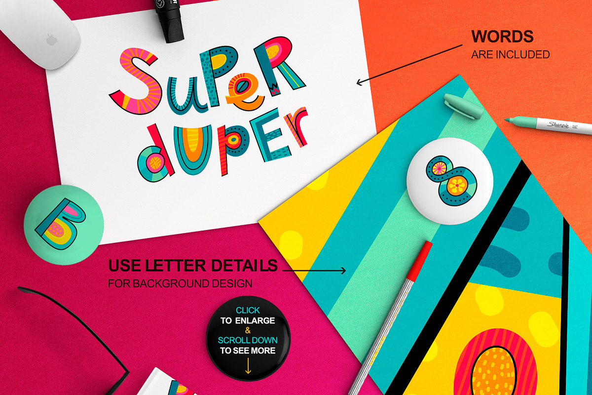 Yeah! - alphabet & set of words, an Object Graphic by Alextanya (Photo 2 of 8)