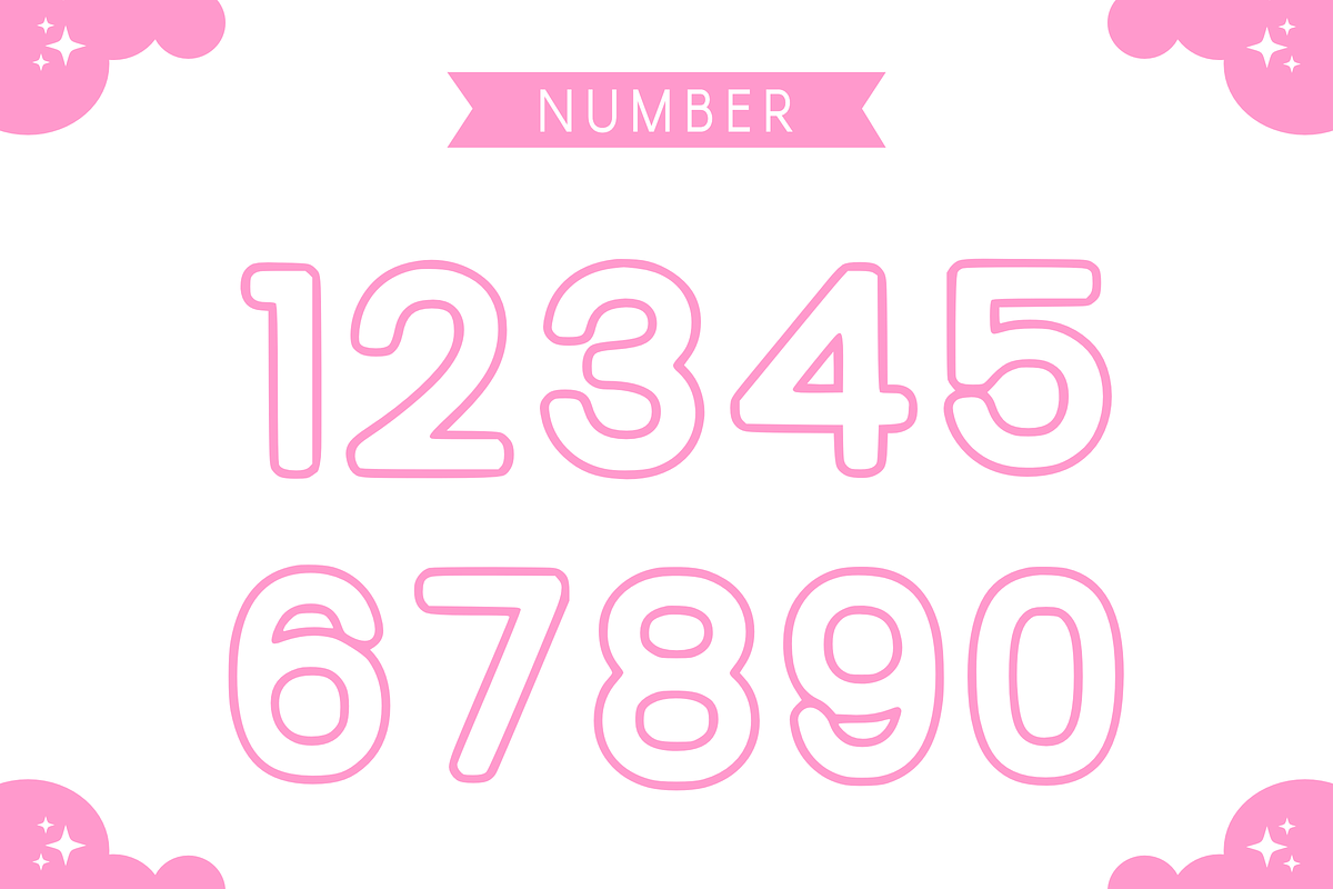 Simple Outline - Child Font Types, a Font by KiddoGlyphs Studio (Photo 6 of 7)