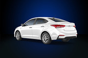 Hyundai Solaris sedan MockUp Set, a Product Mockup by PSD Market (Thumbnail 5 of 6)