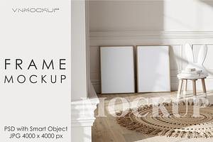Nursery Frame Mockup PSD JPG, a Poster Template by VNmockup