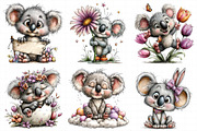 Whimsical Easter Koala Clipart, an Illustration by Daily.Designs (Thumbnail 4 of 8)