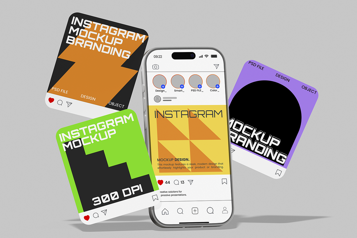 Instagram Mockup, an Advertising Mockup by Unerispace (Photo 3 of 4)