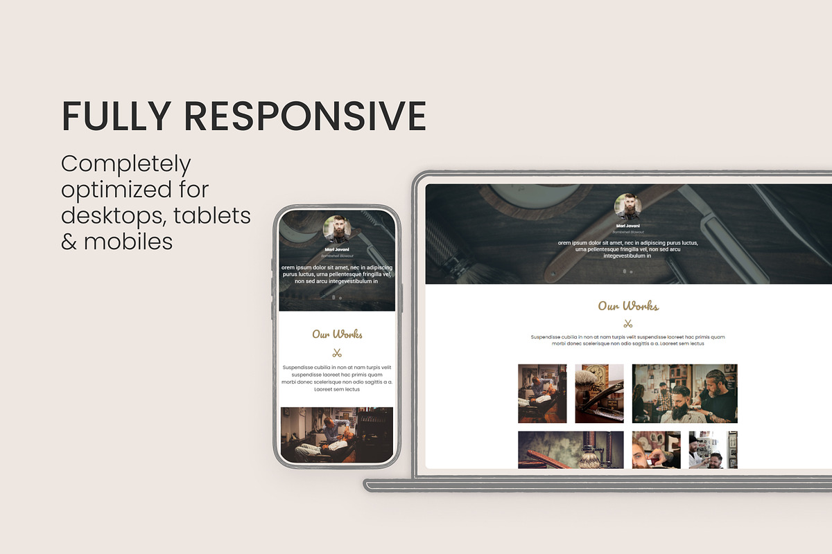 Barber Shop WordPress Theme, a WordPress Template by Pixflow (Photo 4 of 10)