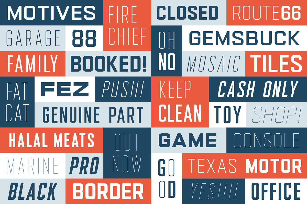 Gemsbuck Modern Vintage Font Family, a Sans Serif Font by Andika Fez (Photo 2 of 13)