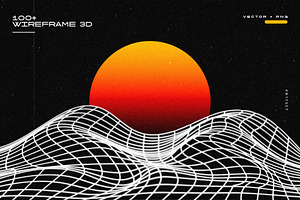 Wireframe Design Element, a Technology Illustration by freeject.net