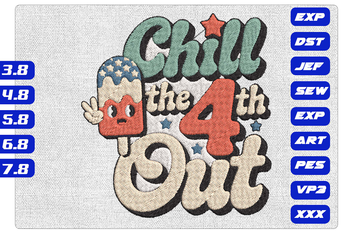 Chill the 4th Out Retro Popsicle, an Illustration by Purpose Ekbal (Photo 1 of 3)
