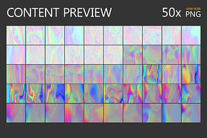 50 Holographic Textures