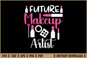 Future Makeup Artist Cute Beauty SVG, a Work Illustration by Handy Arts Studio