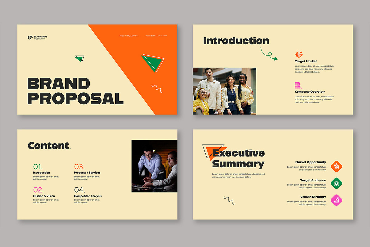 Professional Brand Proposal, a Presentation Template by Mighty-Slide (Photo 2 of 5)