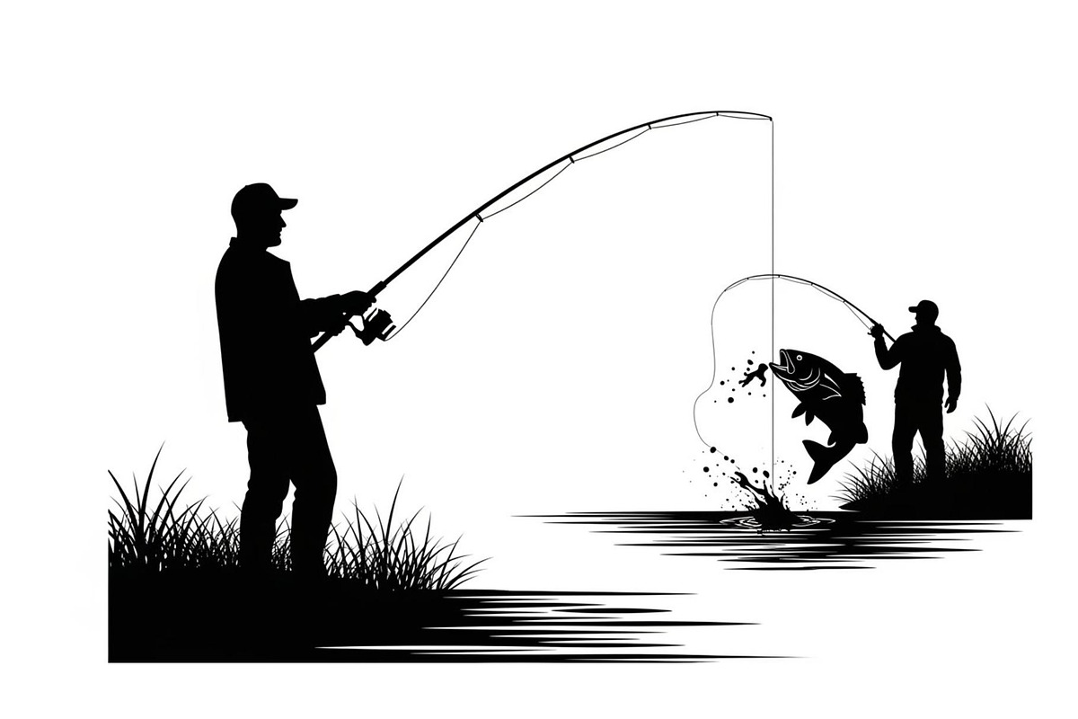 Fishing Silhouette Vector Bundle, an Illustration by hafijul (Photo 21 of 51)