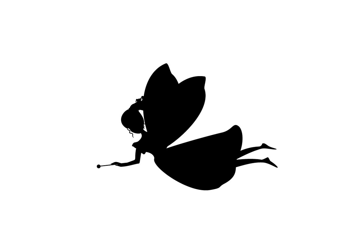 Fairies Silhouette Vector Set, an Illustration by Svetlana Voloshina (Photo 11 of 13)