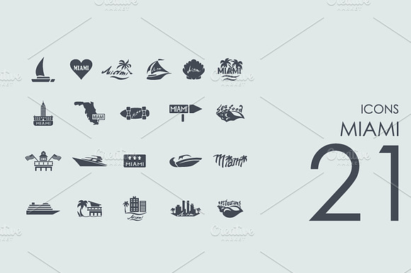 21 Miami Icons