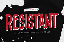 Resistant-Natural Hand Draw Typeface