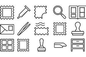 Vector illustration of line icons, an Illustration by ZinetroN