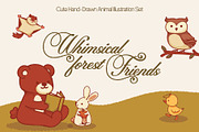 Whimsical Forest Friend - Vector Set, an Animal Illustration by Invisual Studio (Thumbnail 1 of 9)