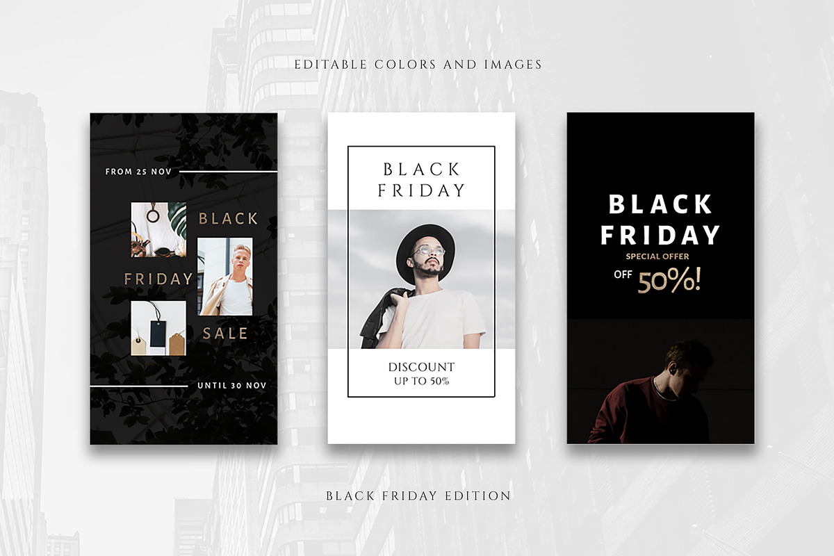 ANIMATED Black Friday Instagram Pack, a Social Media Template by Eviory (Photo 6 of 11)