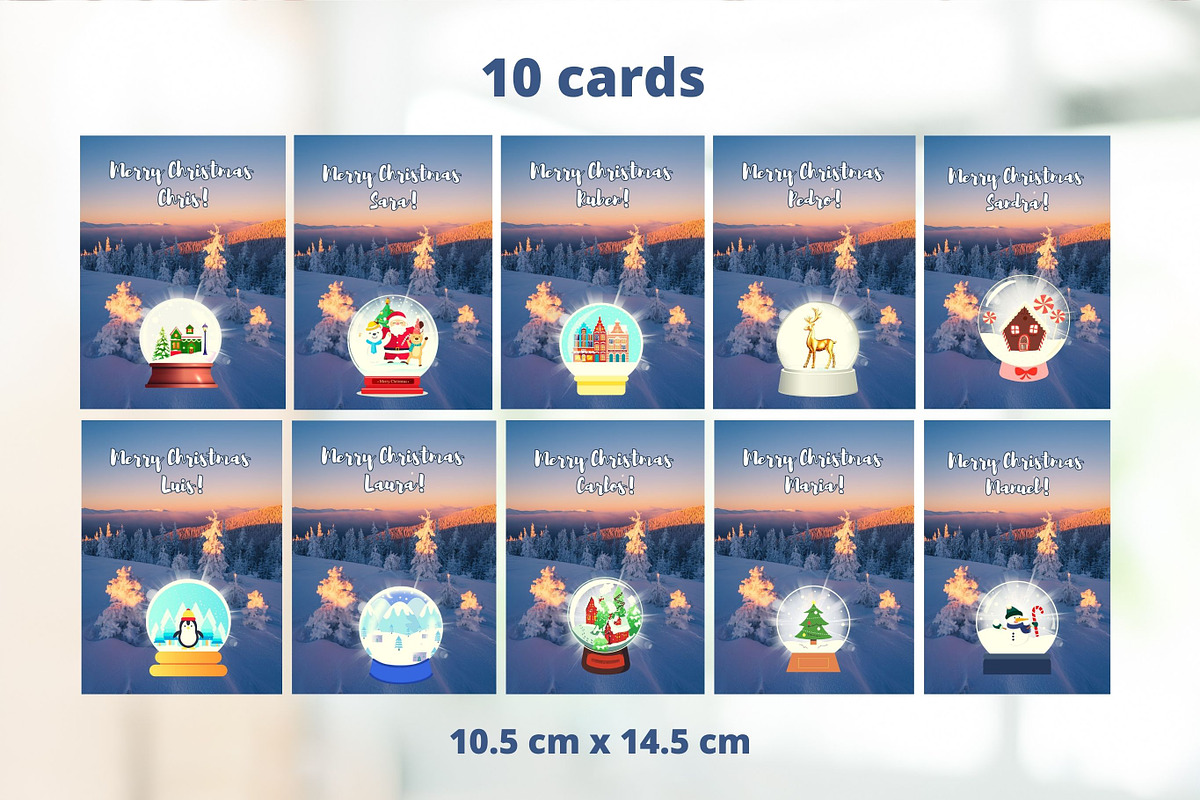 Christmas Card Templates Canva Set, a Card Template by Ellis Art (Photo 3 of 5)