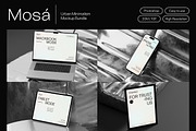 Mosá - Urban Minimal Mockup Bundle, a Device Mockup by Creavora (Thumbnail 1 of 11)