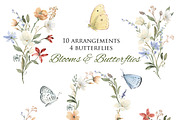 Wildflowers and Butterflies, an Illustration by Graphic Blue Bird (Thumbnail 2 of 5)