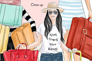 Travel Girls, a Person Illustration by Parinaz Wadia Design (Thumbnail 3 of 3)