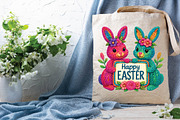 Happy Easter Png, Cute Easter Bunny, an Illustration by DreamPrint404 (Thumbnail 7 of 7)