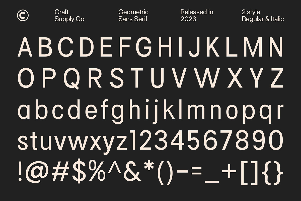 Campeno – Geometric Sans Serif, a Sans Serif Font by Craft Supply Co. (Photo 7 of 8)