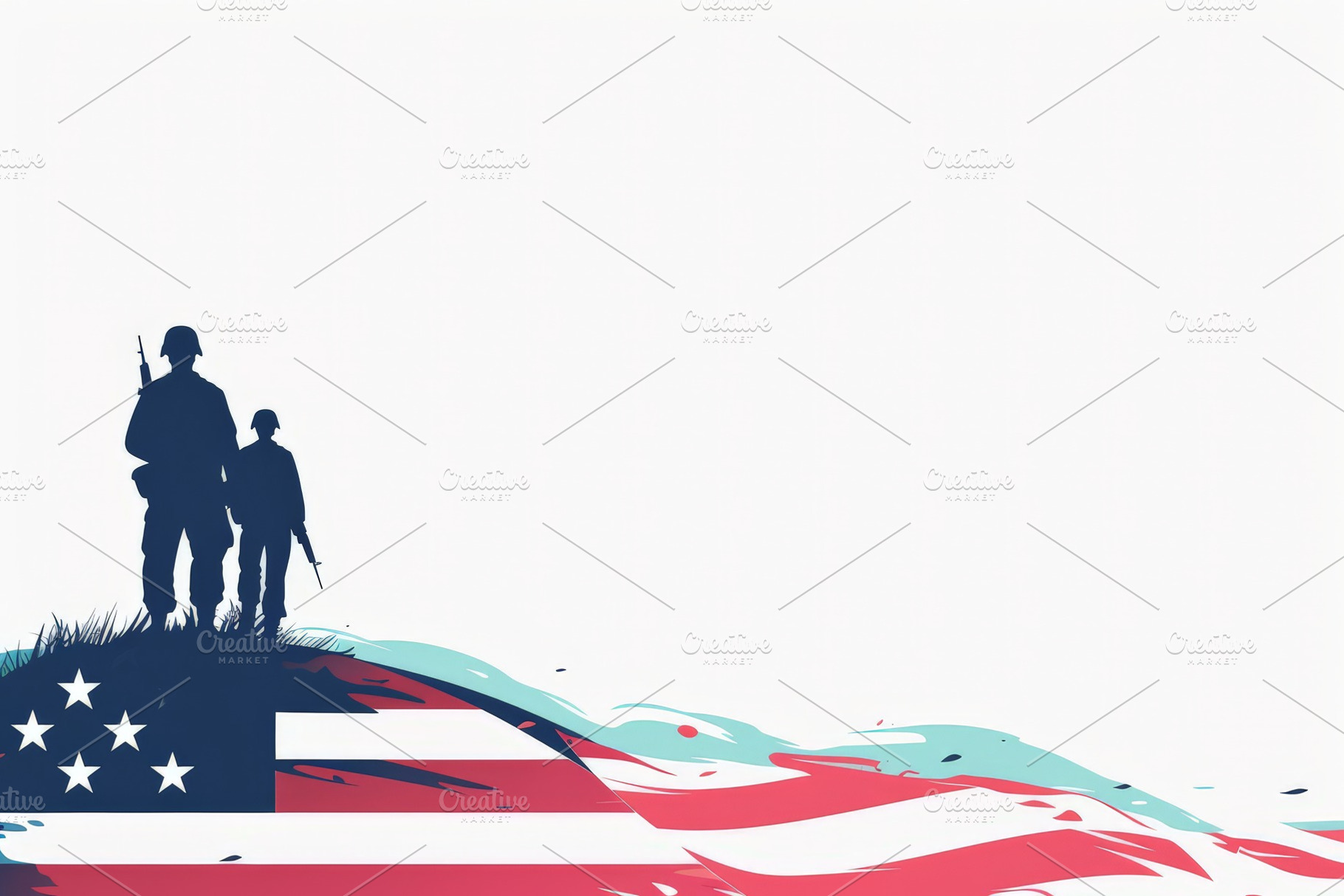 Memorial Day concept for American Fl, a Background Photo by Pixeness