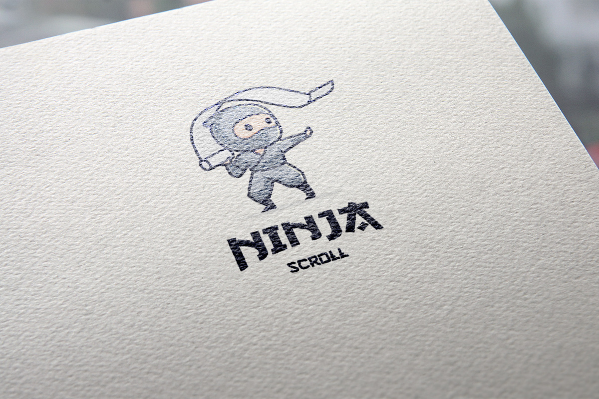 Ninja Scroll Vector Logo Mascot, a Branding & Logo Template by tkzgraphic (Photo 2 of 2)